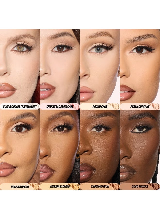 Houda Huda Beauty Yeezy Bake Pressed Powder - Peach Cupcake - Image 3